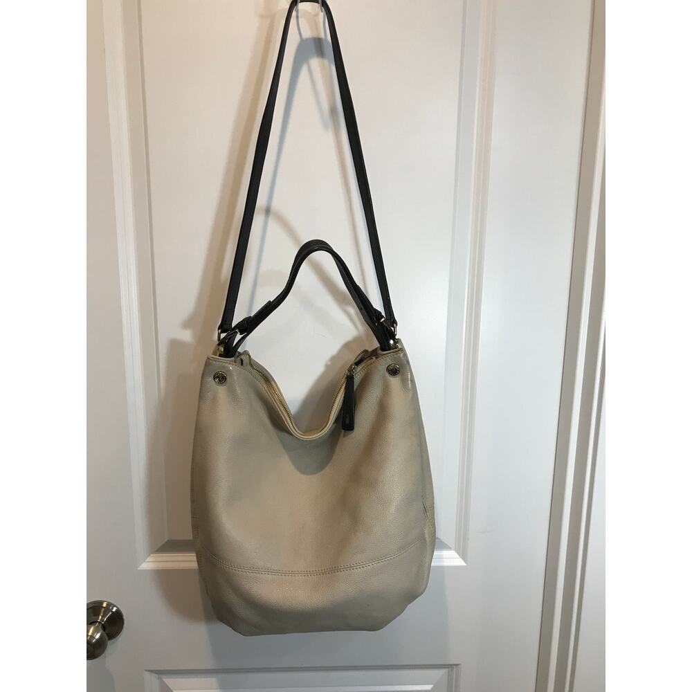 Furla Leather Dual Handle Hobo Shoulder Bag